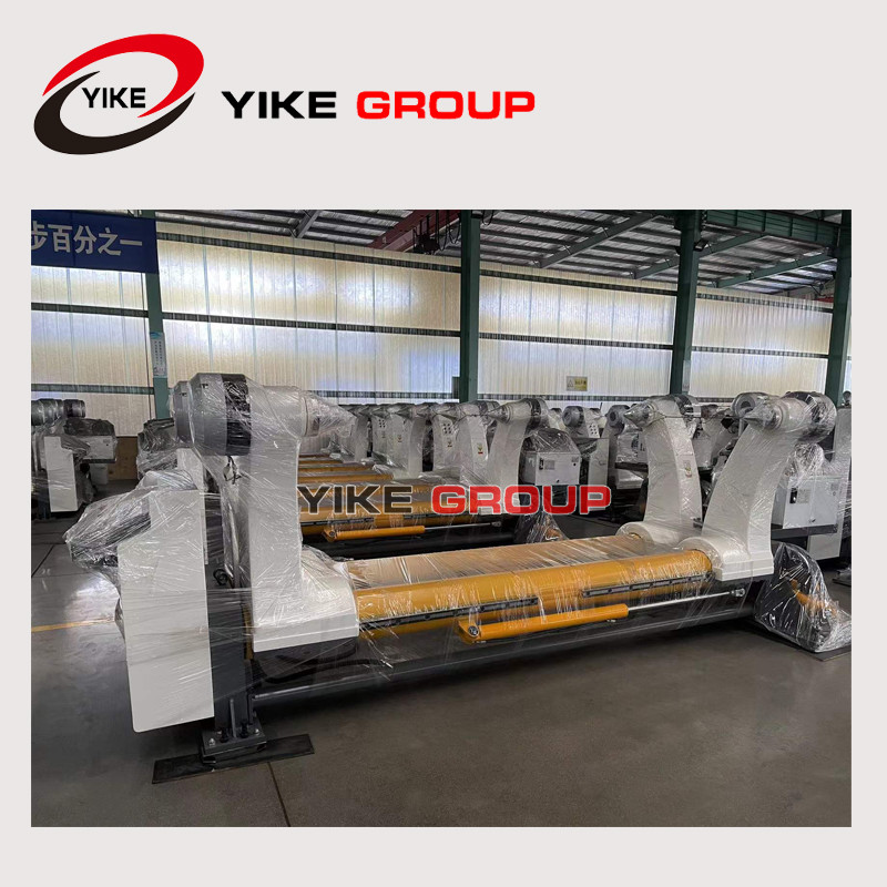 1400 - 1800MM Width Reel Paper Shaftless Hydraulic Mill Roll Stand For 3 5 7 Layer Paperboard Production Line