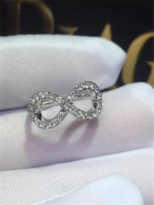 Quality full diamonds of bowknot ring 18kt gold with yellow gold or white gold or pink gold wholesale