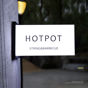 Customized Round Acrylic Vacuum Blisters Led 3D Letters Outdoor Light Box for Outdoor