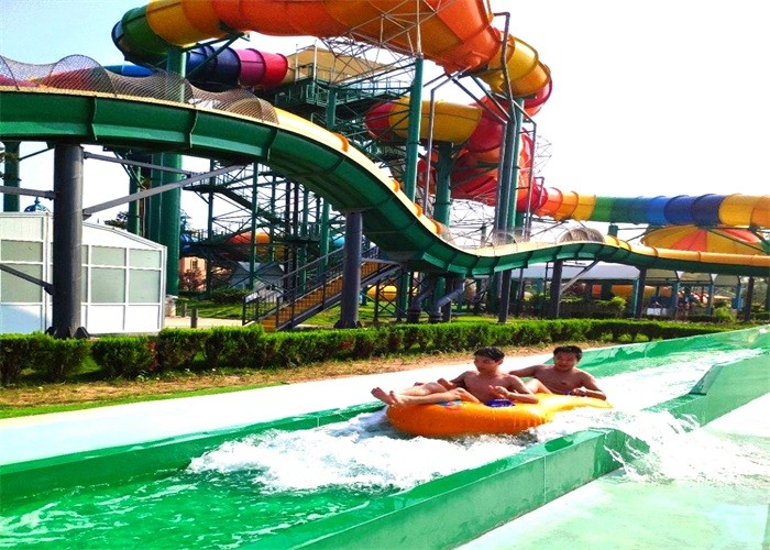Customized FRP Boomerang Indoor Water Park Slide