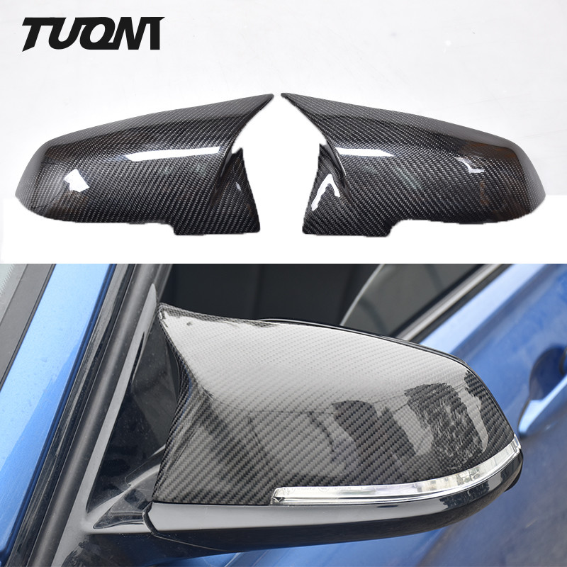 OEM Rear View Mirror Covers 100% Real Carbon Fiber Replacement For BMW Side Cap