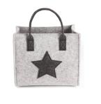 300mm Grey Felt Handbag