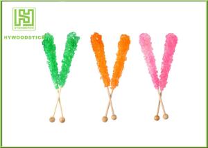 Quality Fashion Rock Candy Swizzle Sticks , Bamboo Lollipop Sticks Bulk Placking wholesale
