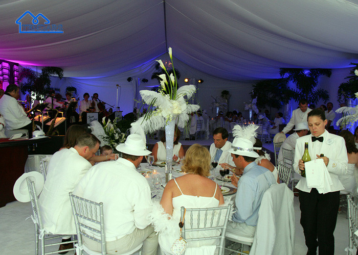 Marquee Event Tent Waterproof Aluminum Party Tent With Sidewalls Custom Party Tents