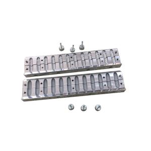 Quality 12 Holes Metal Lipstick Mold Double Color Slant Hot filling wholesale
