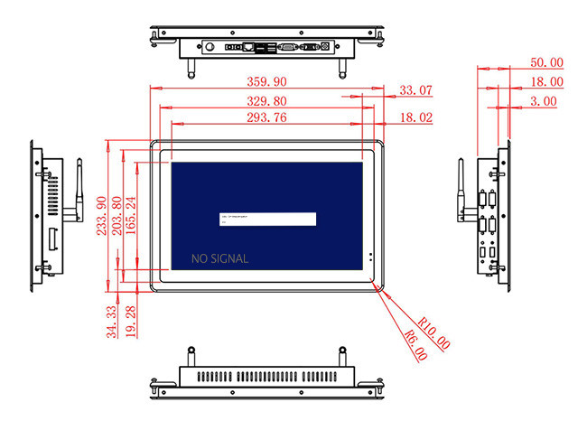 13.3-Inch Non-OS Monitor for Retail Terminals and Public Displays