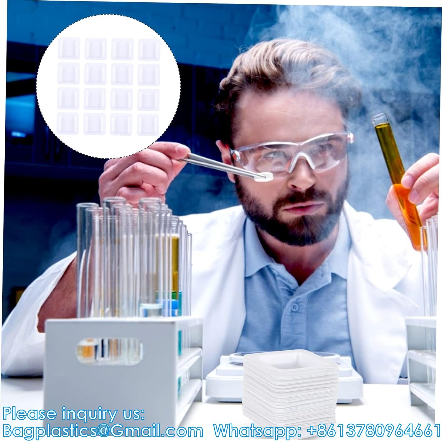 Weighing Pan Plates Disposable Square Tray Plastic Pallet Small Weigh Boats Chemistry Powder Scale White Anti-Static