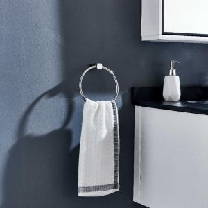Quality 6.6 Inch Bathroom Towel Rings OEM Modern Polished Chrome Towel Bar Stainless Steel 304 wholesale