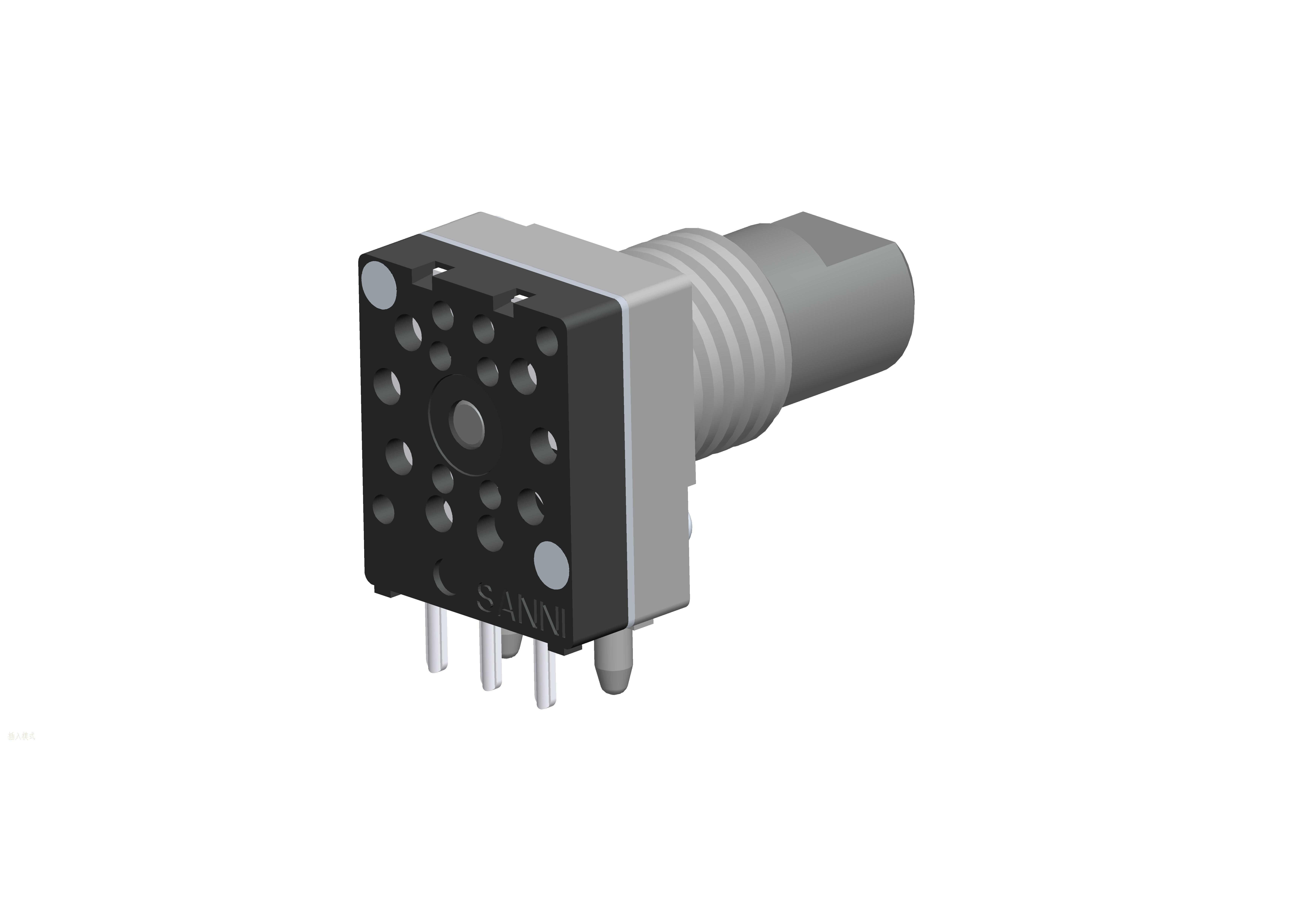 Metal Shaft Contact Rotary Encoder Incremental For Semiconductors