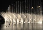Outside Electric Digital Water Fountain , Light And Music Fountain Large Scale