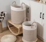 Handmade Eco Friendly Christmas Gift Storage Cotton Rope Woven Laundry Basket