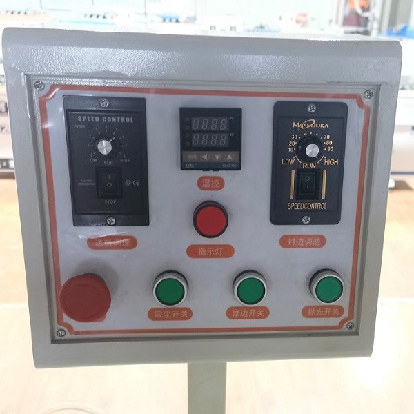 High Speed Small Edge Banding Machine Straight Line Edgebander End Trimmer