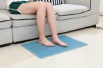 Non toxic and non slip silicone shower foot massage pad in the gym bathroom