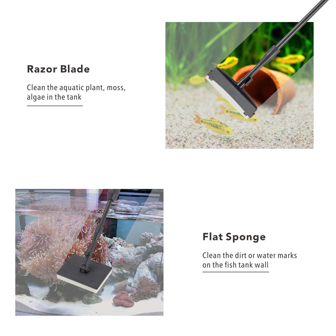 Saltwater 6 In 1 Hygger Aquarium Cleaning Tool