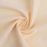 Double Yarn Cotton Pique Fabric Wrinkle Resistant Pure Color T Shirt Material