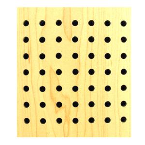Quality Music Room Perforated Wood Acoustic Panels Sound Absorption Polyester Fiber Wall Board wholesale
