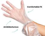 PE HDPE embossing disposable gloves