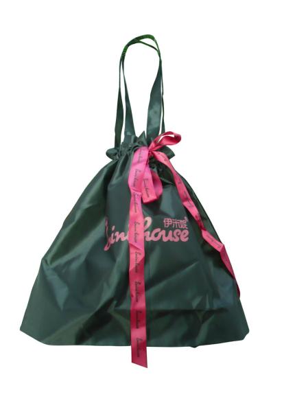 Custom 210D supermarket butterfly bow printing ribbon nylon storage bags