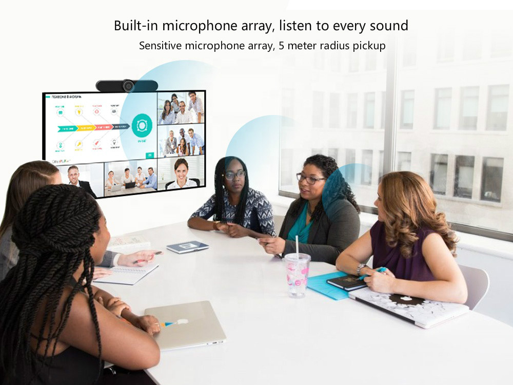 4K Camera 1080p 30fps Smart Video Conferencing Endpoint With Microphone