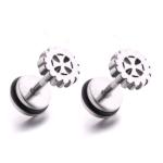 Customized four leaves body piercing jewelry wholesale fashion stud earrings