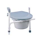 Lightweight Steel Commode Toilet Chair With Bucket