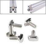 Silver M8x16 M8x20 Tee Slot Bolts 3030 Aluminum Extrusion Parts