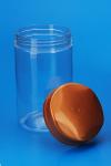 Large Capacity Recycled Plastic Jars Food Grade Material Round Shape 49G
