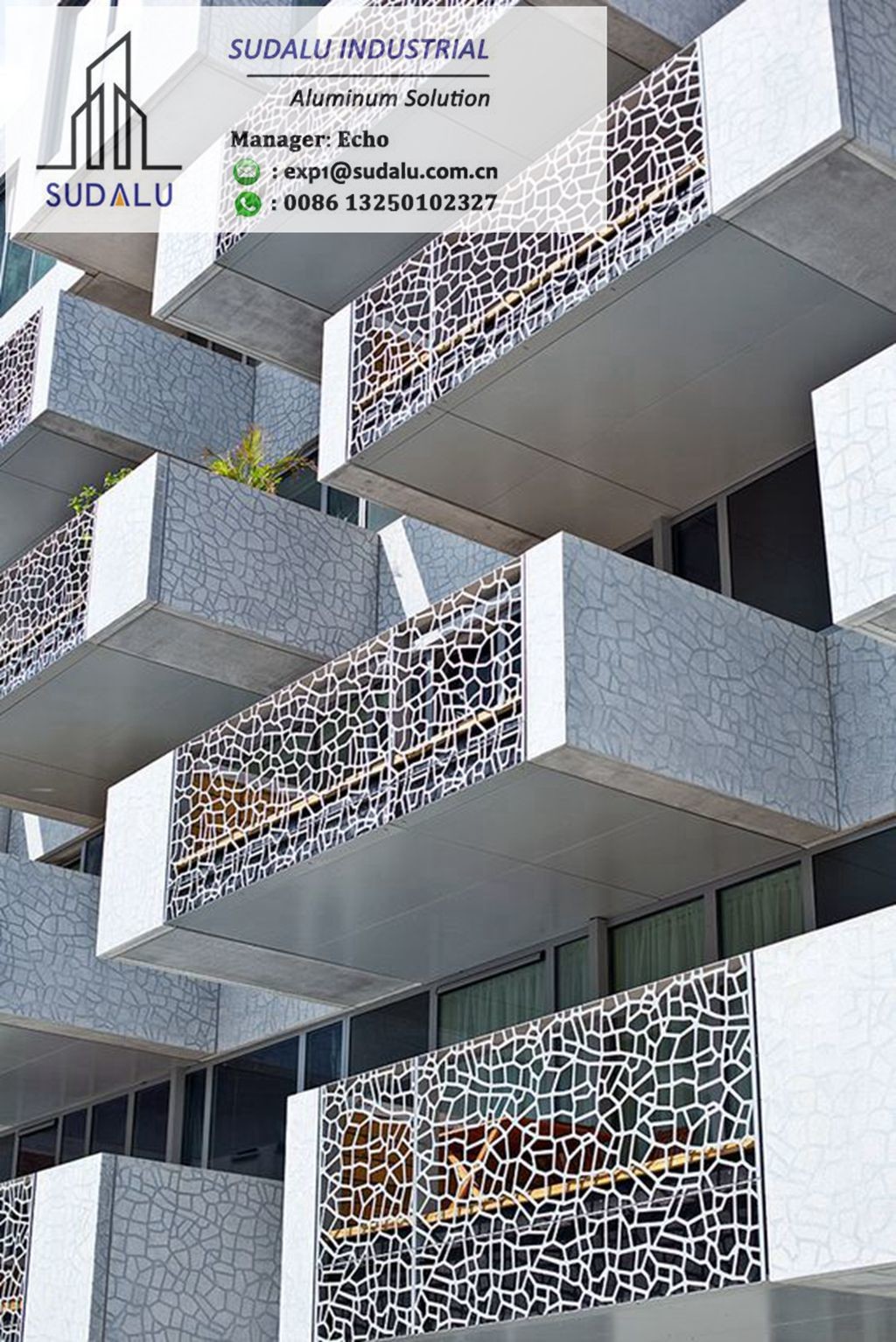 Decorative Aluminum Panels Outdoor Balcony Railing Screen Aluminum Cladding Panel