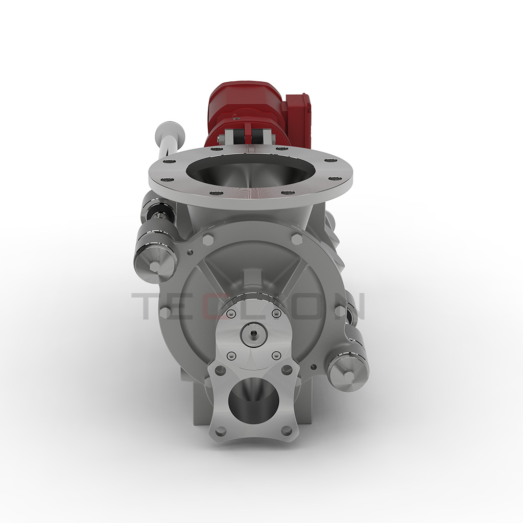 DN100-DN350 Port Size Pneumatic Blow-Through Airlock Feeder for Smooth Material Flow
