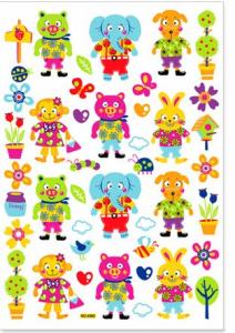 Quality Animal Glitter Childrens Wall Stickers 4360 wholesale