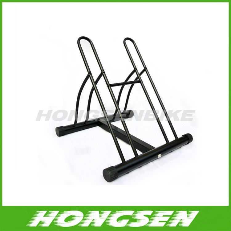 Two position steel bicycle wheel racks stand for parking
