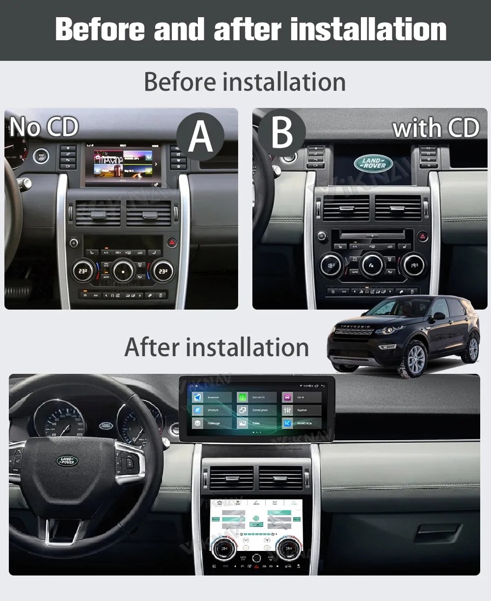 12.3 Inch Screen Stereo For 2015-2019 Range Rover Discovery Sport L550 128G Navigation GPS Multimedia Player Carplay