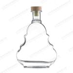 1L Creative Glass Bottle for Alcoholic Beverages Glass Lid Custom Label