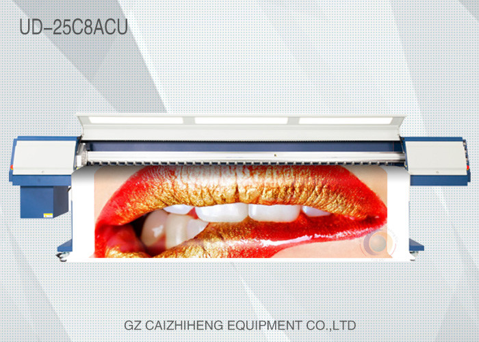 CMYK Inkjet Eco Solvent Printers , Large Format UV Flatbed Printer Galaxy UD 25C8ACU