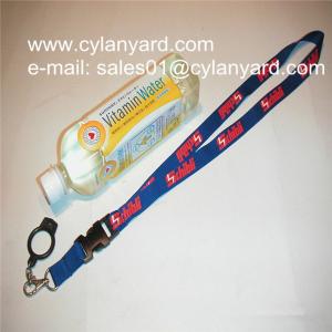 Quality Functional outdoor drink bottle hanging lanyards with printed logo, wholesale