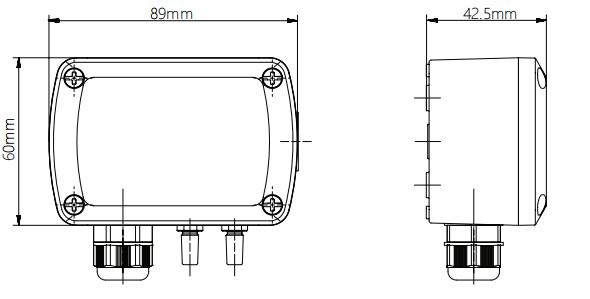 10~35pa IP65 Differential Pressure Transmitter For Clean Rooms