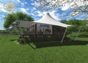 Quality Q235 Steel Structure Luxury Glamping Tents Membrane Structure Architecture wholesale