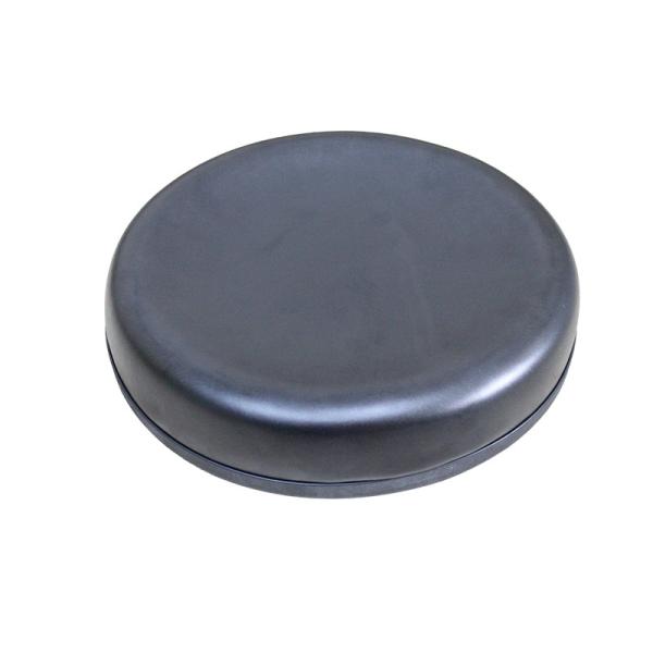 Roundness 330mm Diameter 70mm Thick Black PU Chair Cushion Pad For Bar Chair
