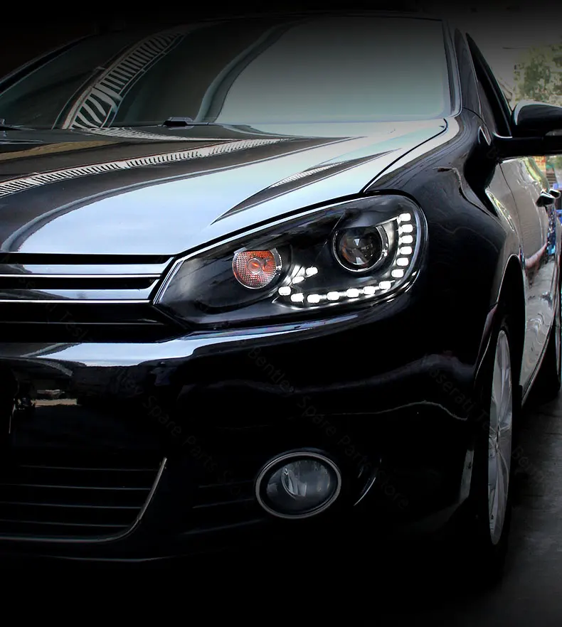 Headlight Assembly For Volkswagen VW Golf 6 Modification 6 Gti R20 Tear Eye DRL LED Front Headlight
