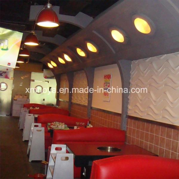 Hotpot Restaurant Wall Decoration Acoustic Sound Absorption 3D Panel with Square