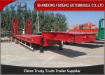 Steel 3 Axle 80 Tons Gooseneck Low Bed Semi Trailer