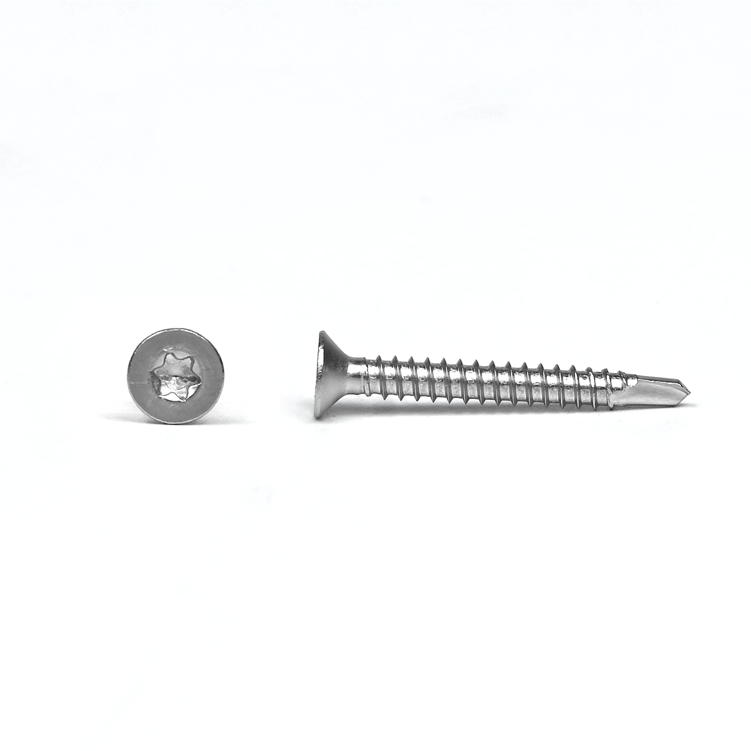 Yellow Stainless Steel Sus 304 Csk Torx Flat Head Self Drilling Screws Inox 3.9x25mm