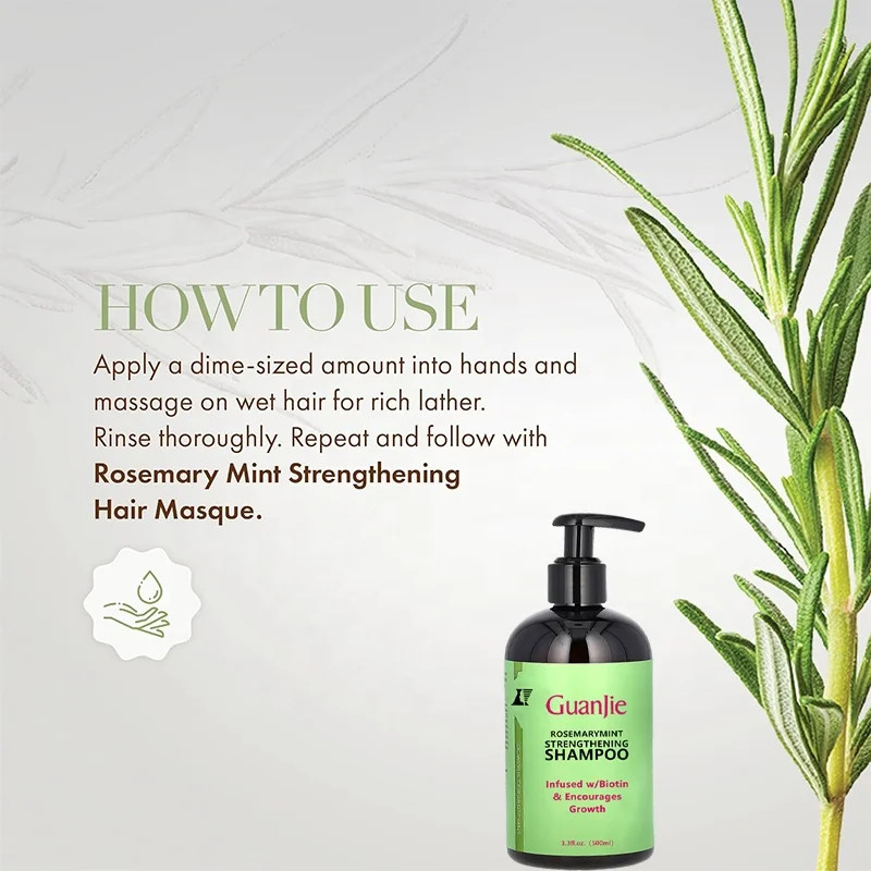 Organic Rich Conditioning Hair Highly Nutritious Argan Oil Shampoo And Conditioner Biotin Collagen Rosemary Mint OEM