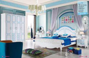 Quality painted teen-agers bed room set furniture,#916 wholesale