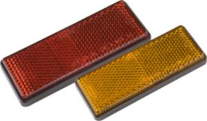 Quality Safety Warning Pmma Trailer Reflectors Square Shape Red Yellow Color wholesale