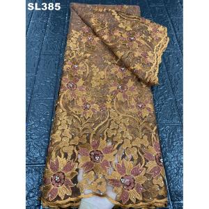 Quality New embroidery net lace africa nigeria lace fabric embroidery designs wholesale