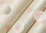 Bedroom Wall Paper / Rustic Floral Wallpaper With PVC Materials , 1.5kg Weight
