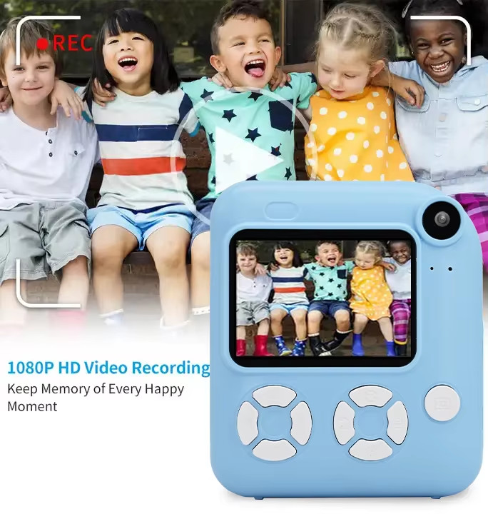 Portable 1080P Childrens Play Camera Digital Video Camcorder Waterproof