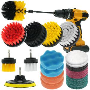 Quality Polypropylene Hair Drill Brush Attachments Set Yellow 25pcs wholesale