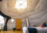 850gsm Blockout Double Geodesic Dome Glamping Tent PVC Coated Fabric Use In